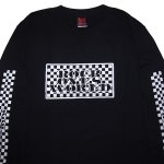 画像2: ROCK ONE'S　WORLD　ロックワンズワールド　ROW CHECKER L/S TEE (2)
