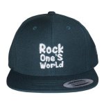 画像1: ROCK ONE'S　WORLD　ロックワンズワールド　LOGO SNAPBACK CAP-FOREST GREEN- (1)