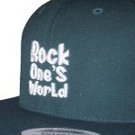 画像3: ROCK ONE'S　WORLD　ロックワンズワールド　LOGO SNAPBACK CAP-FOREST GREEN- (3)