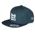 画像2: ROCK ONE'S　WORLD　ロックワンズワールド　LOGO SNAPBACK CAP-FOREST GREEN- (2)