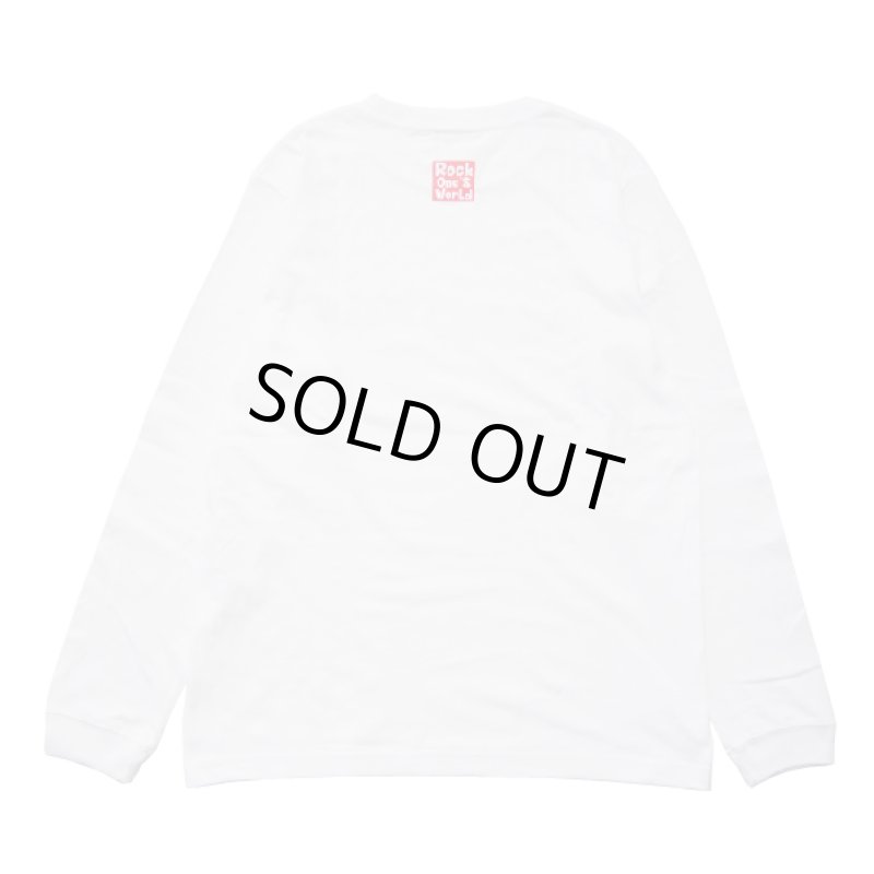 画像3: ROCK ONE'S　WORLD　ロックワンズワールド　FLAG LOGO L/S TEE (3)