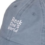 画像3: ROCK ONE'S　WORLD　ロックワンズワールド　LOGO PIGMENT LOW CAP (3)