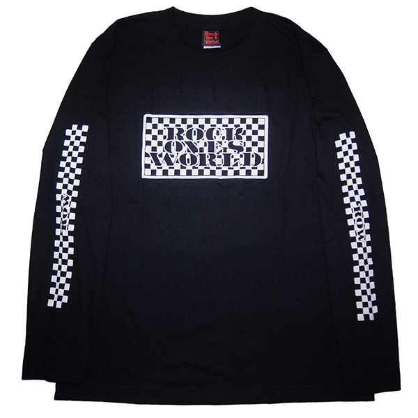 画像1: ROCK ONE'S　WORLD　ロックワンズワールド　ROW CHECKER L/S TEE (1)